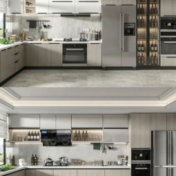 L Shape Modular Kitchen5