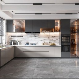 L Shape Modular Kitchen7
