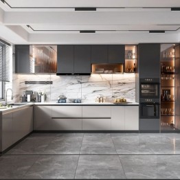 L Shape Modular Kitchen7